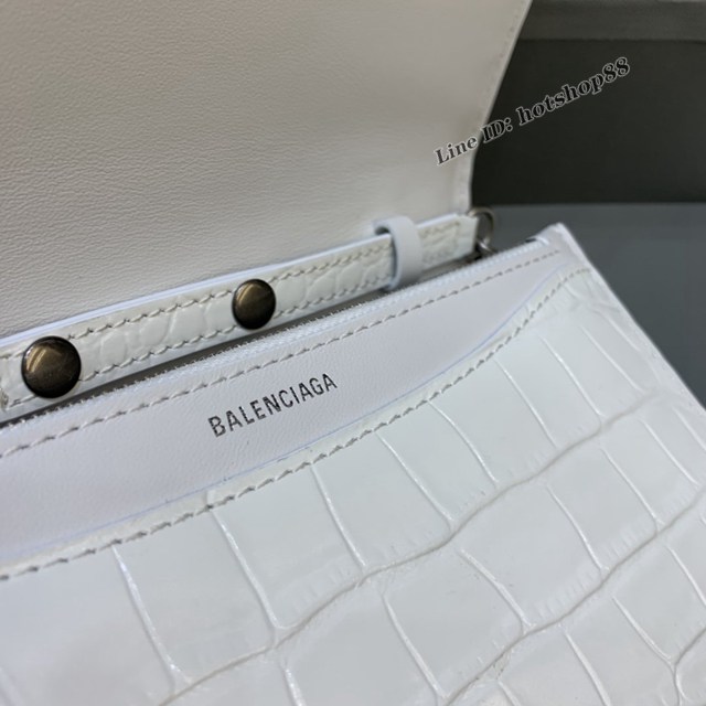 Balenciaga巴黎世家專櫃爆款鱷魚紋牛皮斜挎單肩woc鏈條包 fyj1508